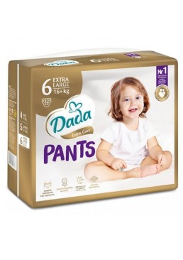 Подгузники-трусики детские Dada Extra Care Pants, размер 6 (16+ кг), 32 шт
